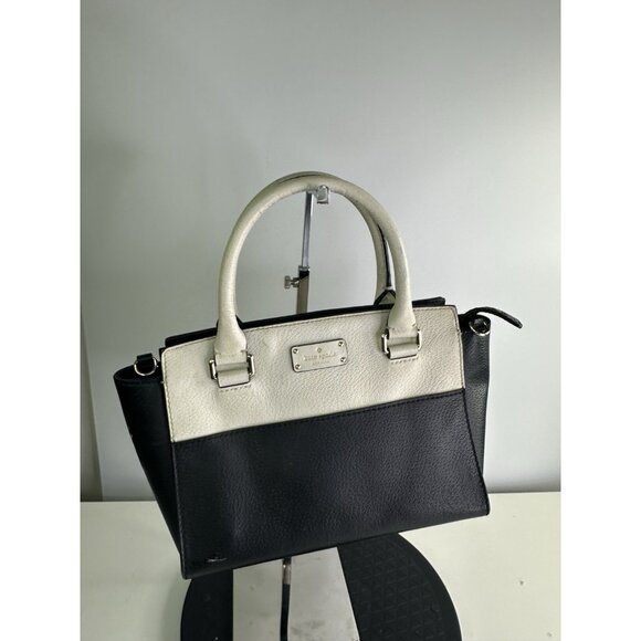 Kate Spade New York Hand Bag Black & White (missing crossbody) - Picture 1 of 9